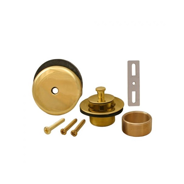 Jones Stephens Polished Brass One-Hole Lift and Turn Conversion Kit with Cross Bar B51020 - main